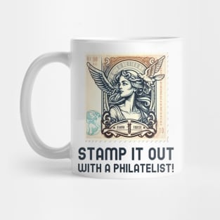 Stamp it out with a philatelist! Mug